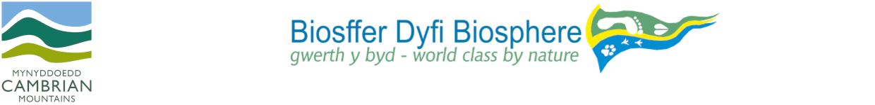 Cambrian Mountains and Dyfi Biosphere logos