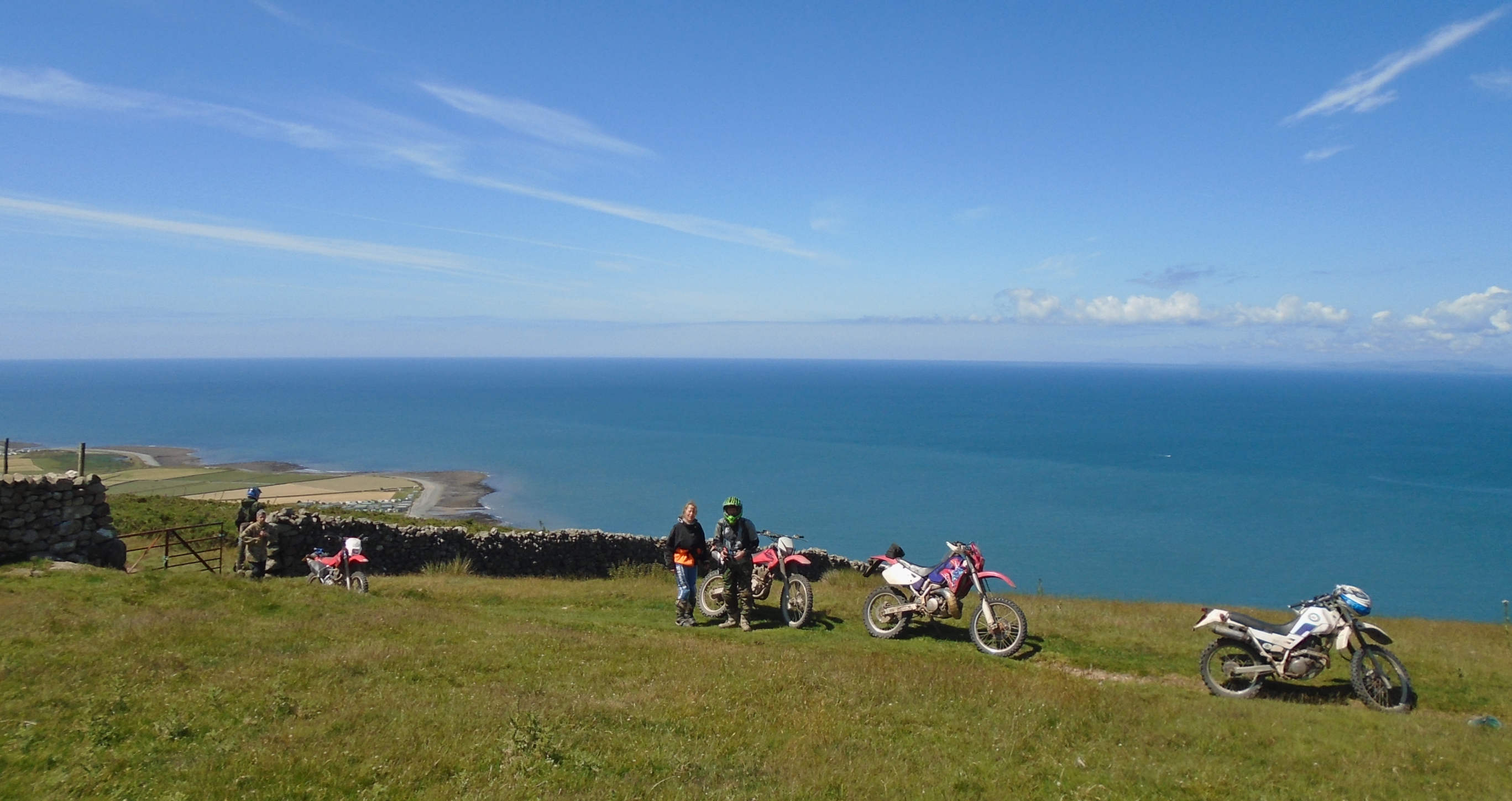 Scenic picture of trail riders in North Wales