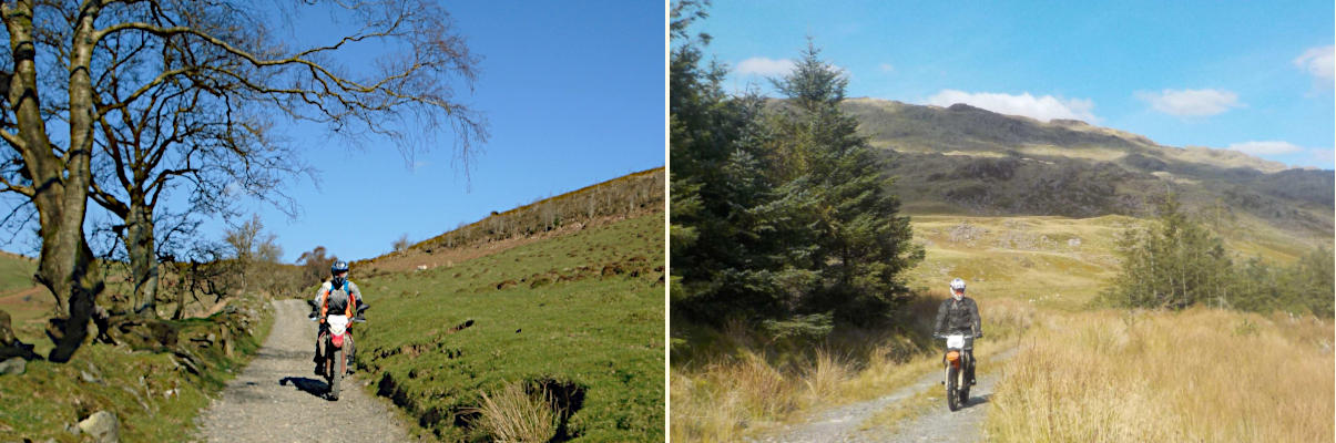 Trail riders Trail riders in Mid Wales