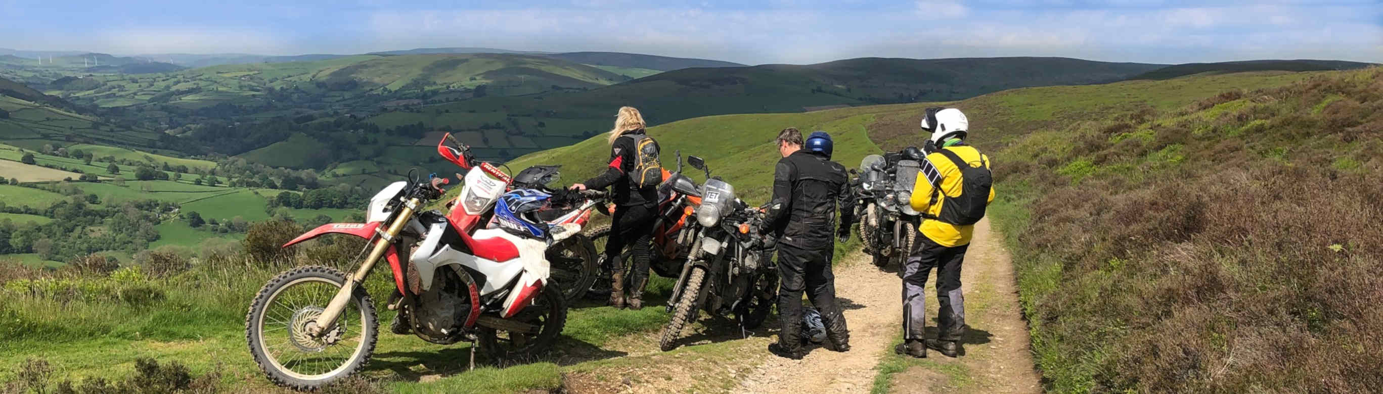 Taking a break high on the hills of Powys
