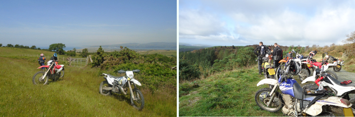 Trail riders in Mid Wales