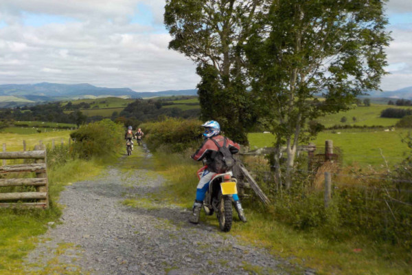Trail riders on a lovely day Trail riders in Mid Wales