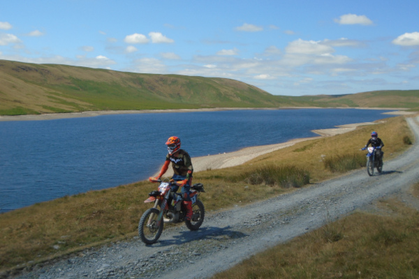 Trail riders in spring