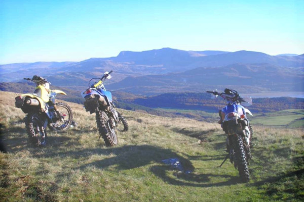 Trail riders in North Wales