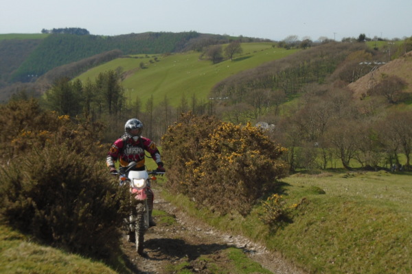 Trail riders in Mid Wales