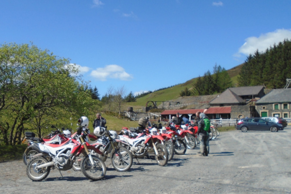 Trail riders in North Wales