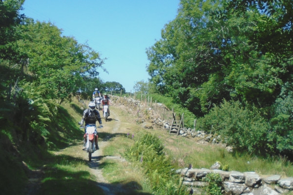 Trail riders in Mid Wales