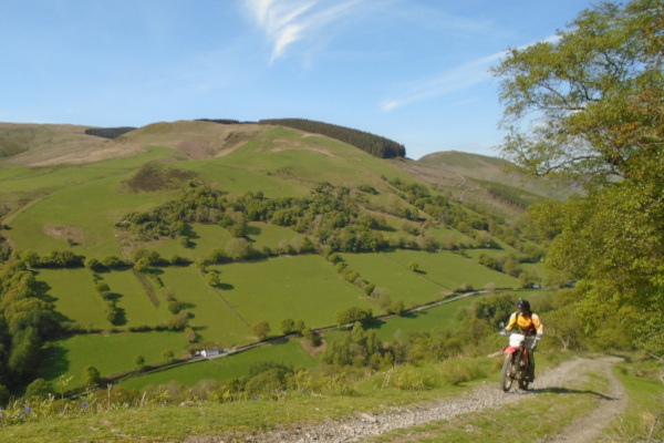 Trail riders in North Wales