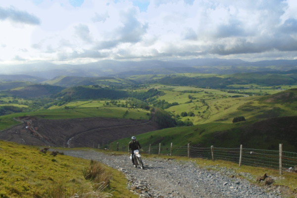 Trail riders in North Wales