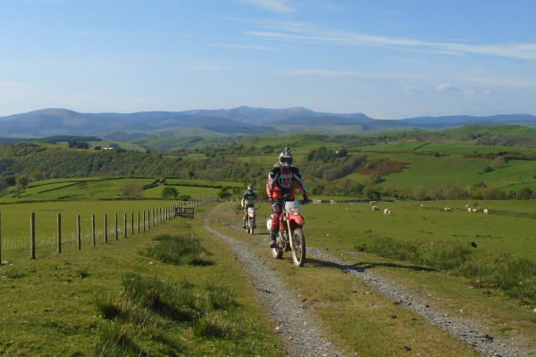 Trail riders in North Wales