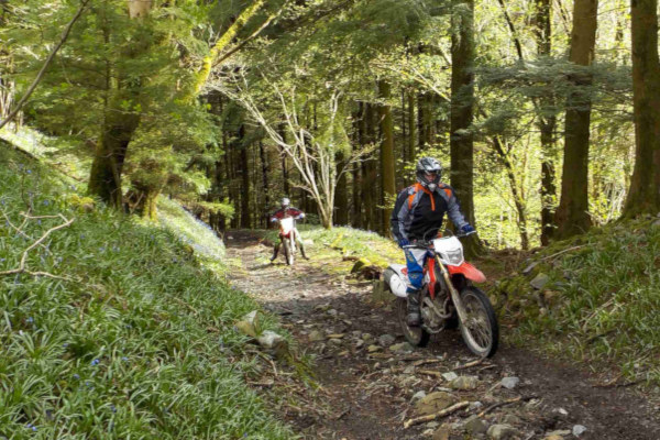 Trail riders in North Wales