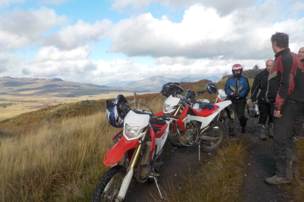 Scenic trail riding Trail riders in North Wales
